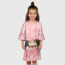Платье клеш для девочки Мастера меча онлайн, цвет: 3D-принт — фото 2