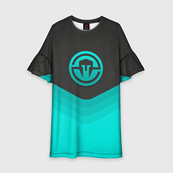 Платье клеш для девочки Immortals Uniform, цвет: 3D-принт