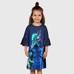 Платье клеш для девочки Leshrac, цвет: 3D-принт — фото 2