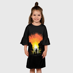 Платье клеш для девочки Wasteland Apocalypse, цвет: 3D-принт — фото 2