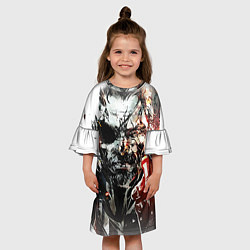 Платье клеш для девочки Metal gear solid 5, цвет: 3D-принт — фото 2