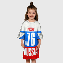 Платье клеш для девочки Russia: from 76, цвет: 3D-принт — фото 2