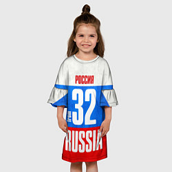 Платье клеш для девочки Russia: from 32, цвет: 3D-принт — фото 2