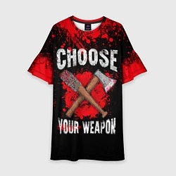 Платье клеш для девочки Choose Your Weapon, цвет: 3D-принт