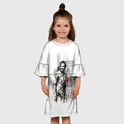 Платье клеш для девочки Rick Grimes, цвет: 3D-принт — фото 2