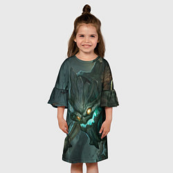 Платье клеш для девочки Маокай, цвет: 3D-принт — фото 2