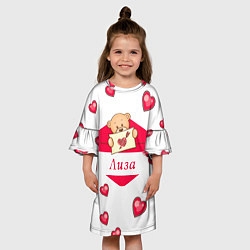 Платье клеш для девочки Лиза, цвет: 3D-принт — фото 2