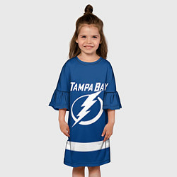 Платье клеш для девочки Tampa Bay: Vasilevskiy, цвет: 3D-принт — фото 2