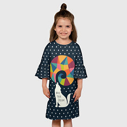 Платье клеш для девочки Woo Your Dream, цвет: 3D-принт — фото 2