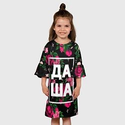 Платье клеш для девочки Даша, цвет: 3D-принт — фото 2
