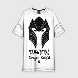 Платье клеш для девочки Davion: Dragon Knight, цвет: 3D-принт