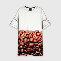 Платье клеш для девочки Coffee, цвет: 3D-принт