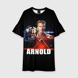 Платье клеш для девочки Iron Arnold, цвет: 3D-принт