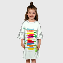 Платье клеш для девочки Feel Good, цвет: 3D-принт — фото 2