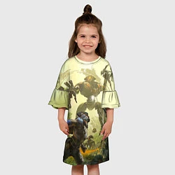 Платье клеш для девочки Destiny 16, цвет: 3D-принт — фото 2