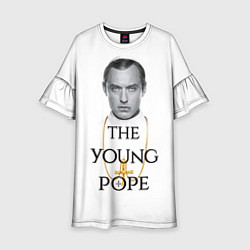 Платье клеш для девочки The Young Pope, цвет: 3D-принт
