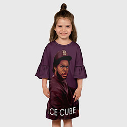Платье клеш для девочки Ice Cube: LA, цвет: 3D-принт — фото 2