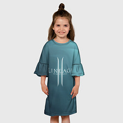 Платье клеш для девочки LineAge II, цвет: 3D-принт — фото 2