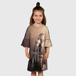 Платье клеш для девочки LineAge II 4, цвет: 3D-принт — фото 2