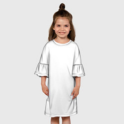 Платье клеш для девочки Crawlord, цвет: 3D-принт — фото 2