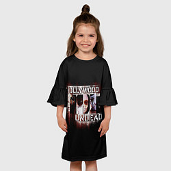 Платье клеш для девочки Hollywood Undead: Guys, цвет: 3D-принт — фото 2