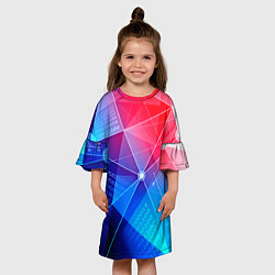Платье клеш для девочки Коды, цвет: 3D-принт — фото 2