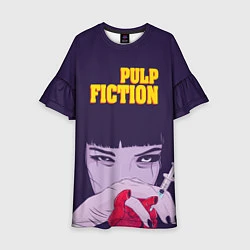 Платье клеш для девочки Pulp Fiction: Dope Heart, цвет: 3D-принт