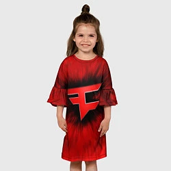 Платье клеш для девочки Team Faze, цвет: 3D-принт — фото 2
