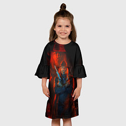 Платье клеш для девочки Wild Guns цвета 3D-принт — фото 2