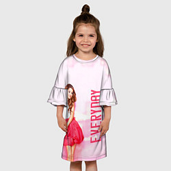 Платье клеш для девочки Ariana Grande: Everyday, цвет: 3D-принт — фото 2