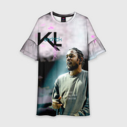 Платье клеш для девочки KL: Kendrick Lamar, цвет: 3D-принт