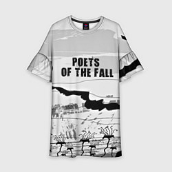 Платье клеш для девочки Poets of the Fall, цвет: 3D-принт