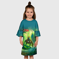 Платье клеш для девочки The Legend of Zelda, цвет: 3D-принт — фото 2