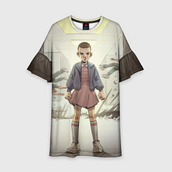 Платье клеш для девочки Girl-boy, цвет: 3D-принт