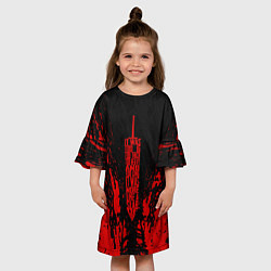 Платье клеш для девочки Berserk Sword, цвет: 3D-принт — фото 2