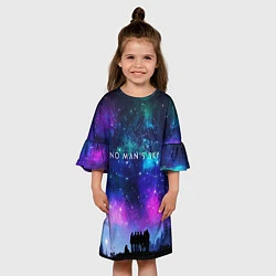 Платье клеш для девочки No Man's Sky: Space Vision, цвет: 3D-принт — фото 2