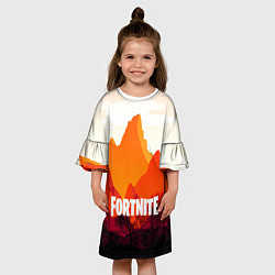 Платье клеш для девочки FORTNITE, цвет: 3D-принт — фото 2
