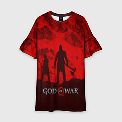 Платье клеш для девочки God of War: Blood Day, цвет: 3D-принт