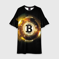 Детское платье Золотой биткоин мерцающий