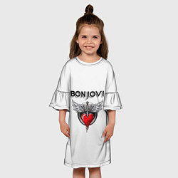 Платье клеш для девочки Bon Jovi, цвет: 3D-принт — фото 2