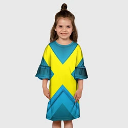 Платье клеш для девочки Икс для косплея, цвет: 3D-принт — фото 2