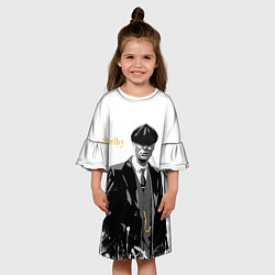 Платье клеш для девочки Томас Шелби, цвет: 3D-принт — фото 2