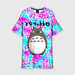 Платье клеш для девочки Totoro, цвет: 3D-принт