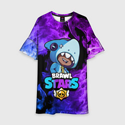 Детское платье Brawl Stars LEON SHARK