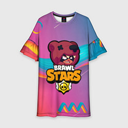 Платье клеш для девочки BRAWL STARS NITA, цвет: 3D-принт