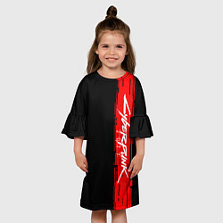 Платье клеш для девочки CYBERPUNK 2077, цвет: 3D-принт — фото 2