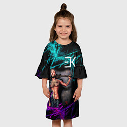 Платье клеш для девочки Егор Крид, цвет: 3D-принт — фото 2