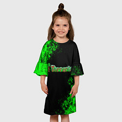 Платье клеш для девочки Terraria, цвет: 3D-принт — фото 2