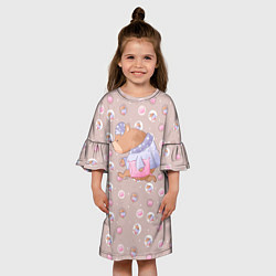 Платье клеш для девочки Сон, цвет: 3D-принт — фото 2