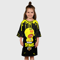 Платье клеш для девочки Brawl Stars Sally Leon, цвет: 3D-принт — фото 2